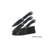 3 Couteaux De Lancer Perfect Point Black Spider