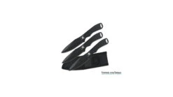 3 Couteaux De Lancer Perfect Point Black Spider