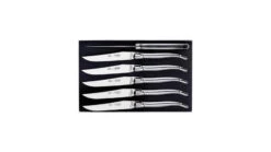 Coffret 6 Couteaux De Table Laguiole G. DAVID- Alumium Plein Manche
