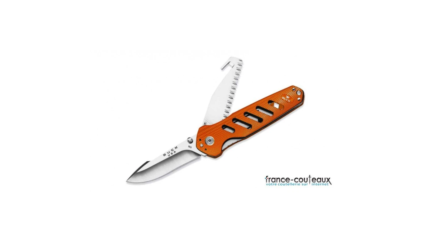 Couteau Buck Alpha Crosslock Orange 3 Couteau Buck Alpha Crosslock Orange
