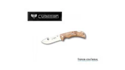 Couteau De Poche Et De Chasse Cudeman En Bois D'olivier