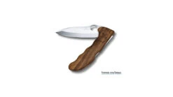 Couteau De Poche Victorinox Hunter Pro Manche En Bois Noyer Avec étui Kaki
