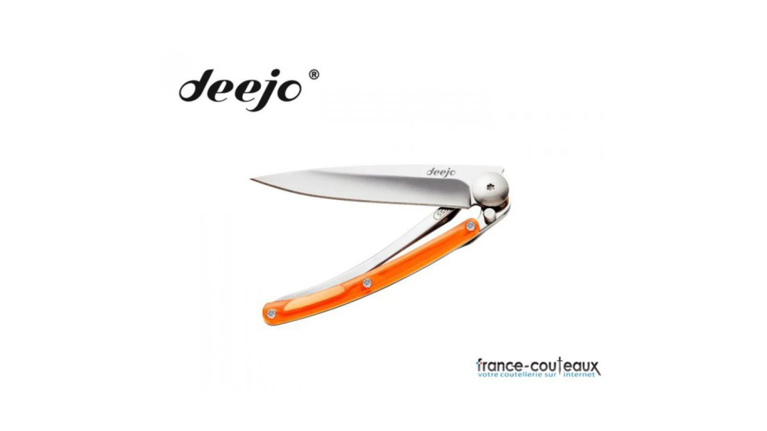 Couteau Deejo Colors Orange 27g 3 Couteau Deejo Colors Orange 27g