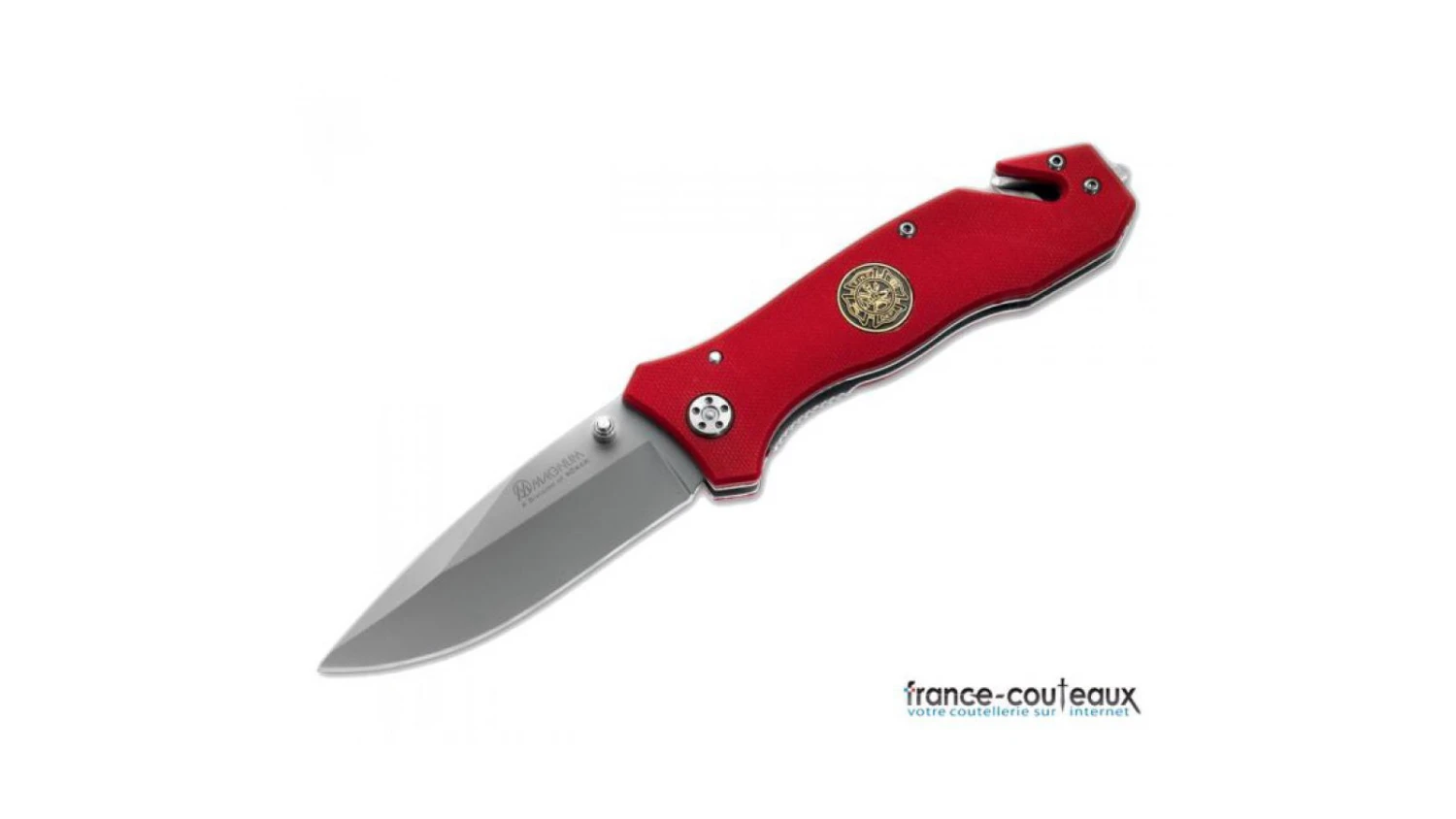 Couteau Fire Dept - Pompier - Rouge - 01MB366 - BOKER 4 Couteau Fire Dept - Pompier - Rouge - 01MB366 - BOKER – Image 2