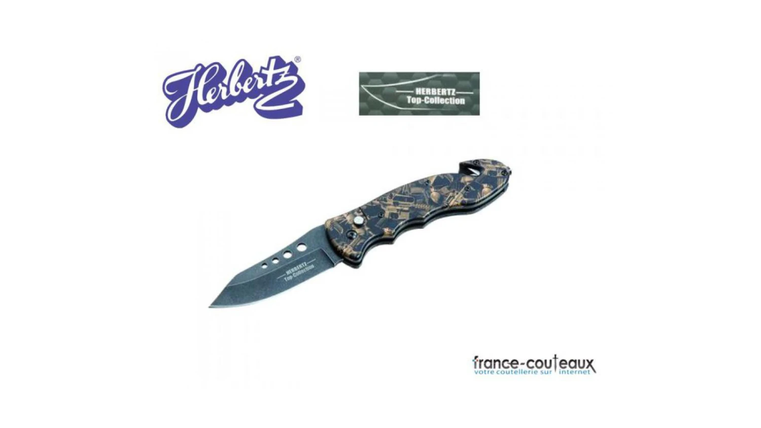 Couteau Herbertz Automatique Top Collection Military Guns 4 Couteau Herbertz Automatique Top Collection Military Guns – Image 2