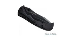 CRKT Couteau Pliant My Tighe Noir Avec Lame Mixte Crantée