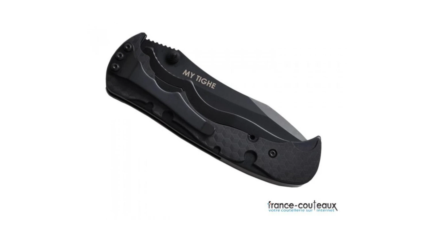 CRKT Couteau Pliant My Tighe Noir Avec Lame Mixte Crantée 3 CRKT Couteau Pliant My Tighe Noir Avec Lame Mixte Crantée