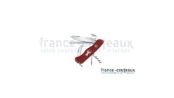 Couteau Suisse Victorinox Hunter Manche Rouge Avec Motif Chevreuil