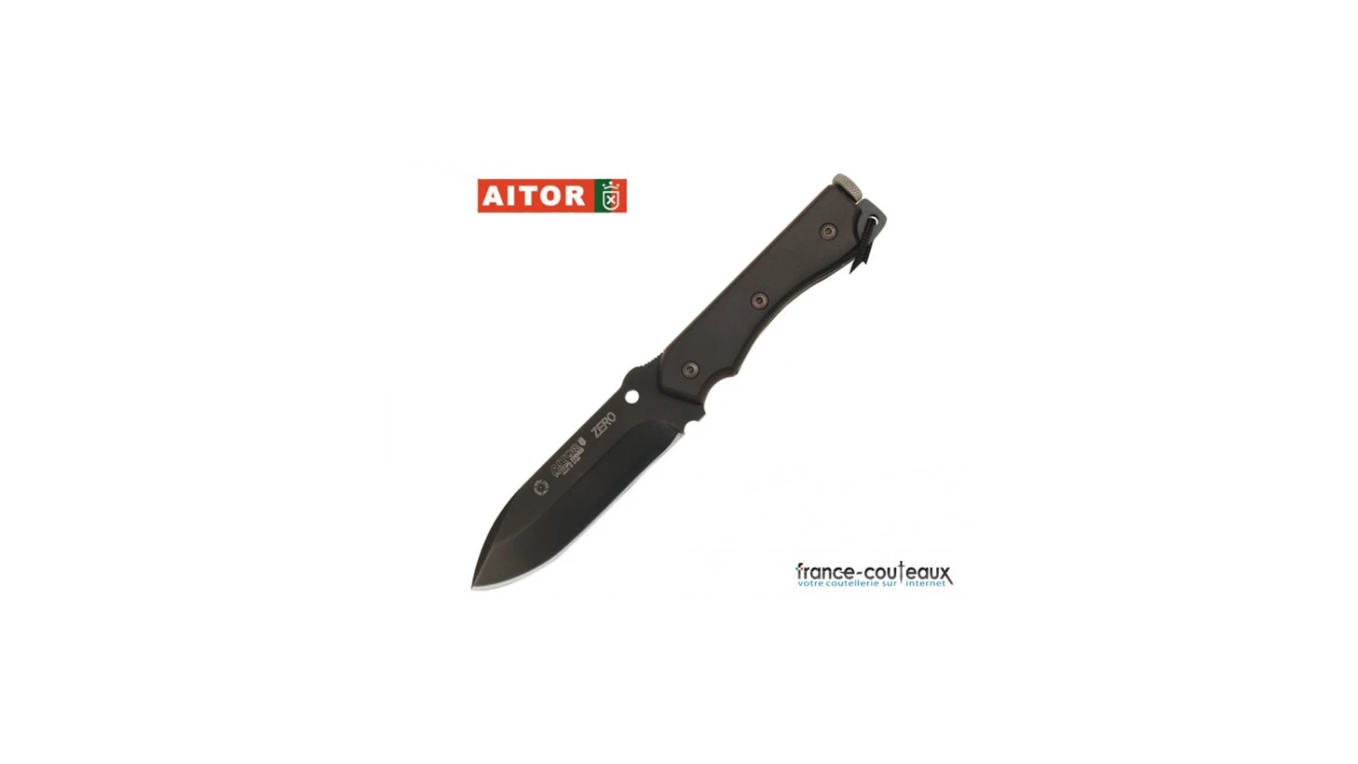 Couteau Tactical Noir Aitor Zero Avec Etui De Transport 3 Couteau Tactical Noir Aitor Zero Avec Etui De Transport