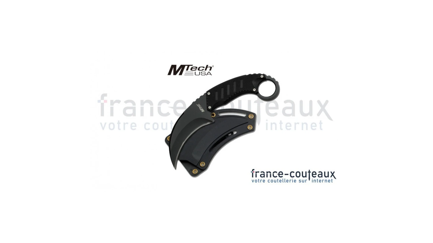 Karambit Lame Fixe Mtech USA Avec étui Rigide 3 Karambit Lame Fixe Mtech USA Avec étui Rigide