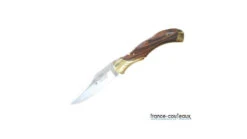 MUELA - COUTEAU DE CHASSE PLIANT 95MM - MITRES LAITON - BOIS