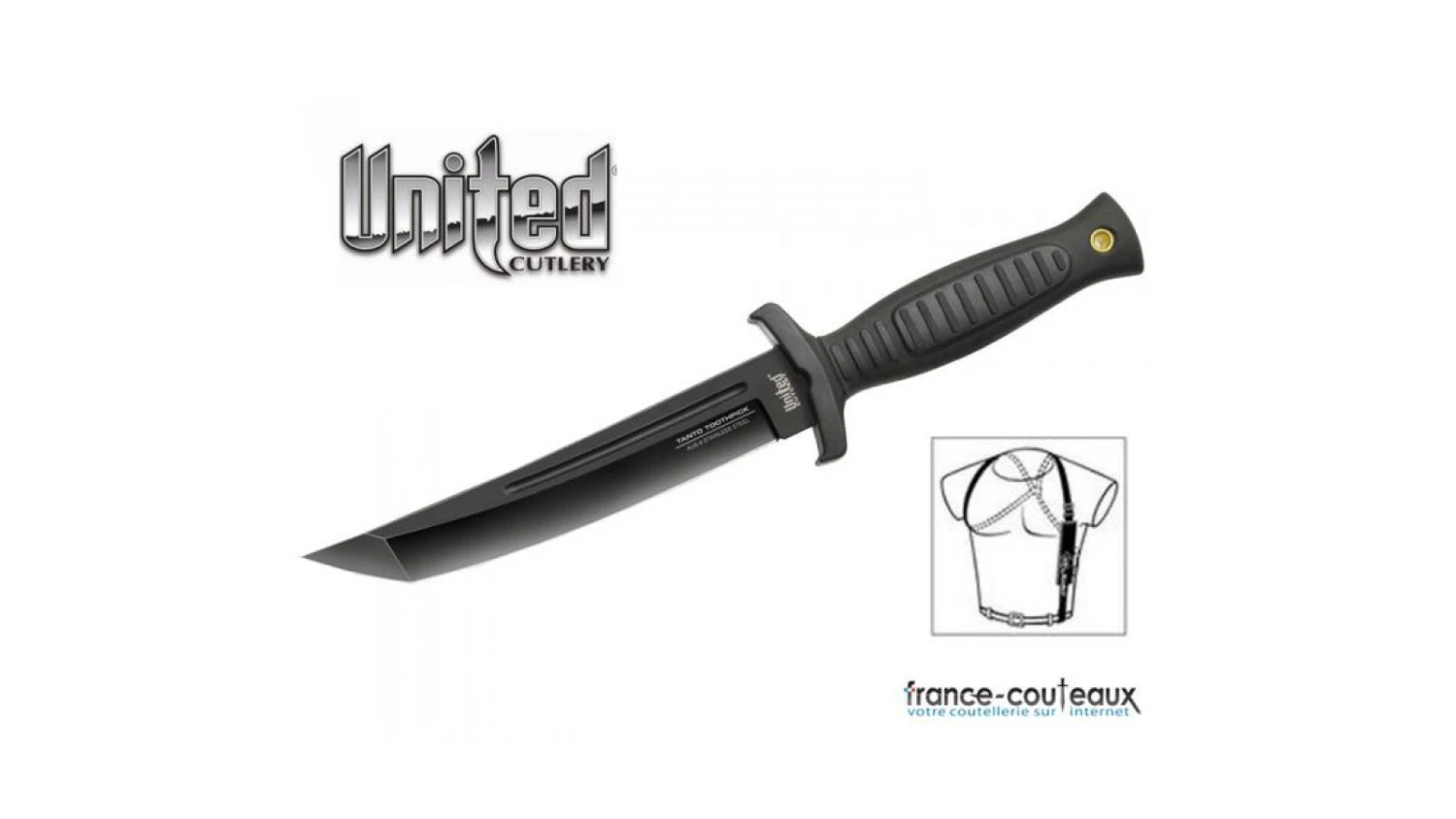 Poignard Combat Commander Tanto Avec étuis United Cutlery 4 Poignard Combat Commander Tanto Avec étuis United Cutlery – Image 2