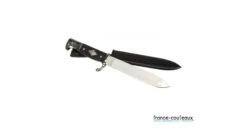 Poignard Noir Scout Allemand En Métal Avec Fourreau