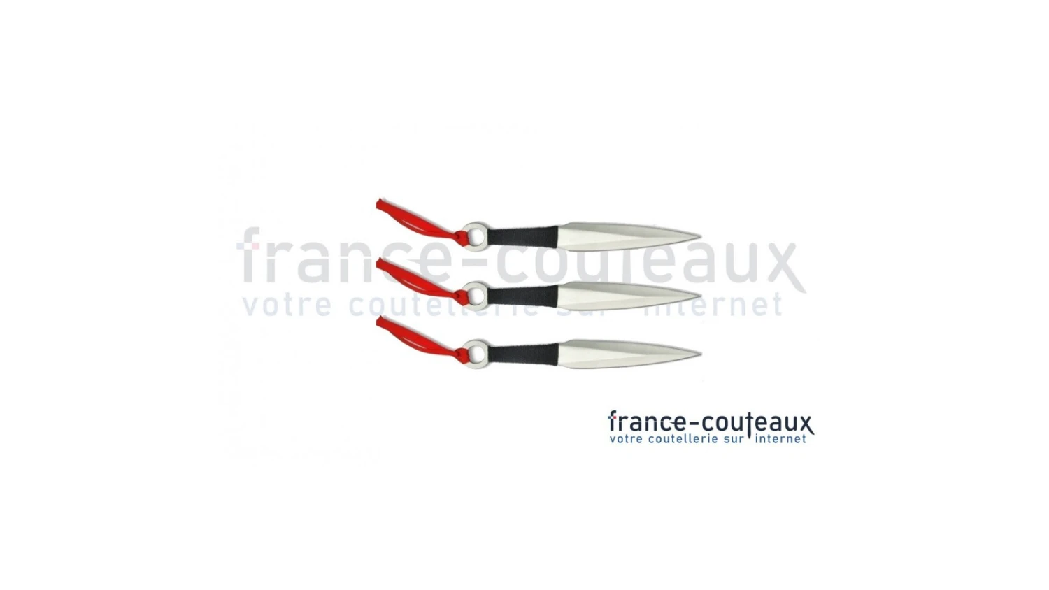 Set De 3 Couteaux De Lancer Kunais Avec étui En Nylon 5 Set De 3 Couteaux De Lancer Kunais Avec étui En Nylon – Image 3