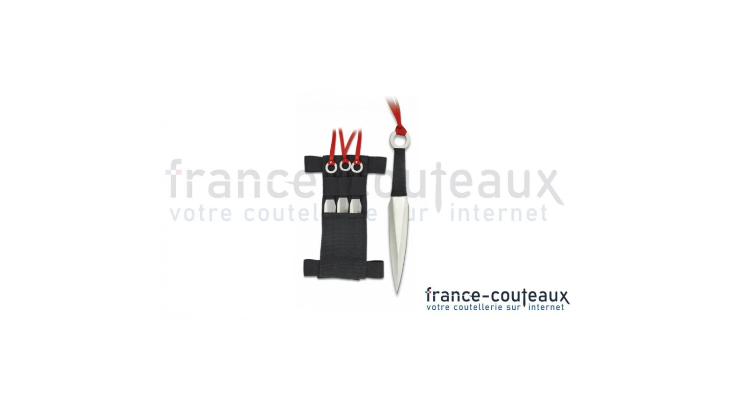 Set De 3 Couteaux De Lancer Kunais Avec étui En Nylon 3 Set De 3 Couteaux De Lancer Kunais Avec étui En Nylon