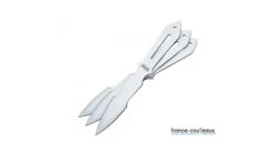 United Cutlery Trois Couteaux A Lancer Identiques Tout Inox