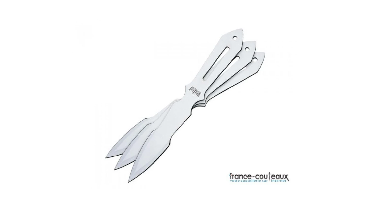 United Cutlery Trois Couteaux A Lancer Identiques Tout Inox 3 United Cutlery Trois Couteaux A Lancer Identiques Tout Inox